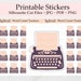 Printable Word Count Stickers for Writers Nanowrimo - Etsy