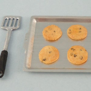 Dollhouse Miniature - Cookies on a Baking Tray