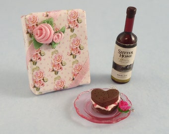 Dollhouse Miniature - Valentine Gift Set For Her