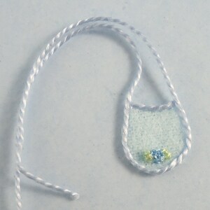 Dollhouse Miniature - Blue Baby Bib