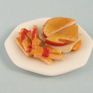 Dollhouse Miniature - Grilled Cheese Plate