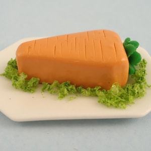 Dollhouse Miniature - Carrot Shaped Cake
