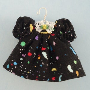 Dollhouse Miniature - Little Girl&#39;s Black Dress