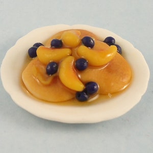 Dollhouse Miniature - Pancakes and Peaches