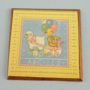 Dollhouse Miniature - Nursery Wall Hanging