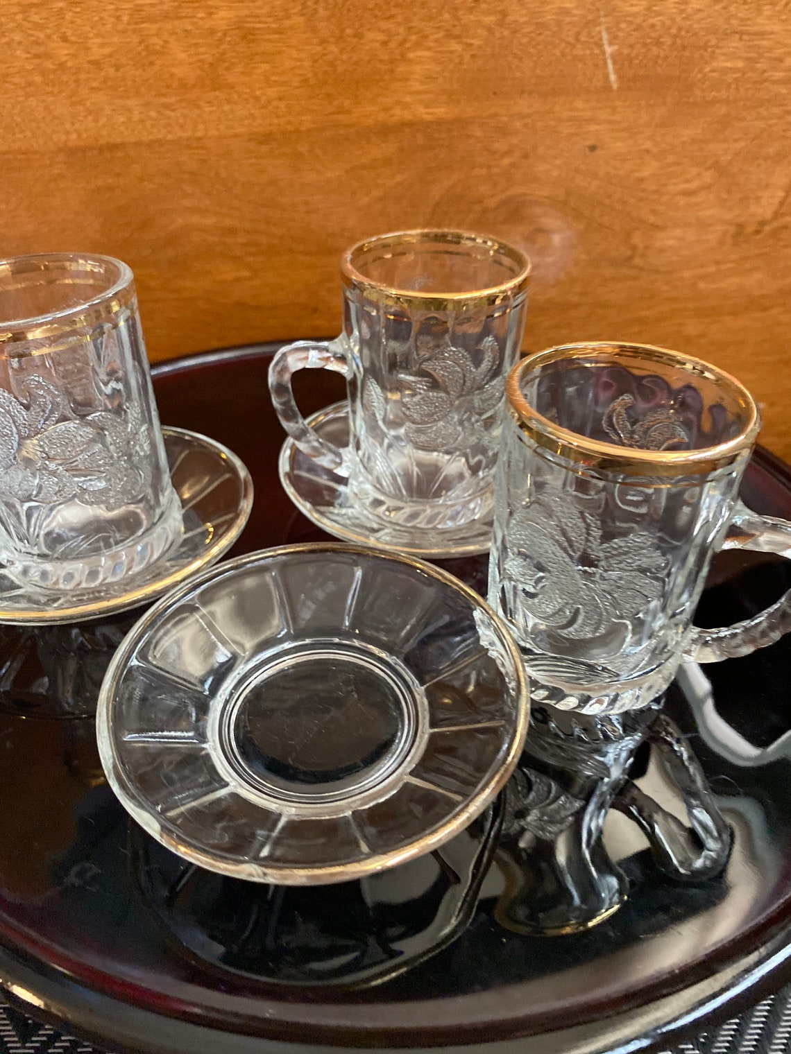 Demitasse espresso 4oz glass set Etsy