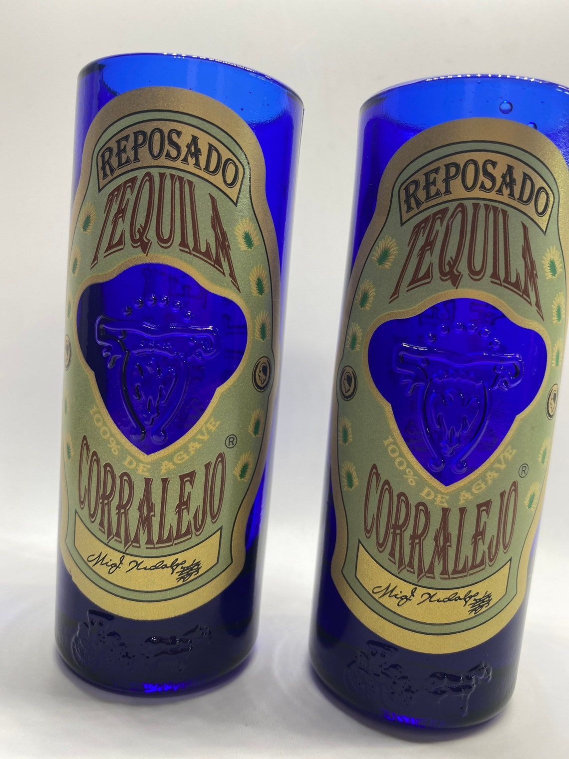 Reposado Corralejo tequila shot glass Etsy