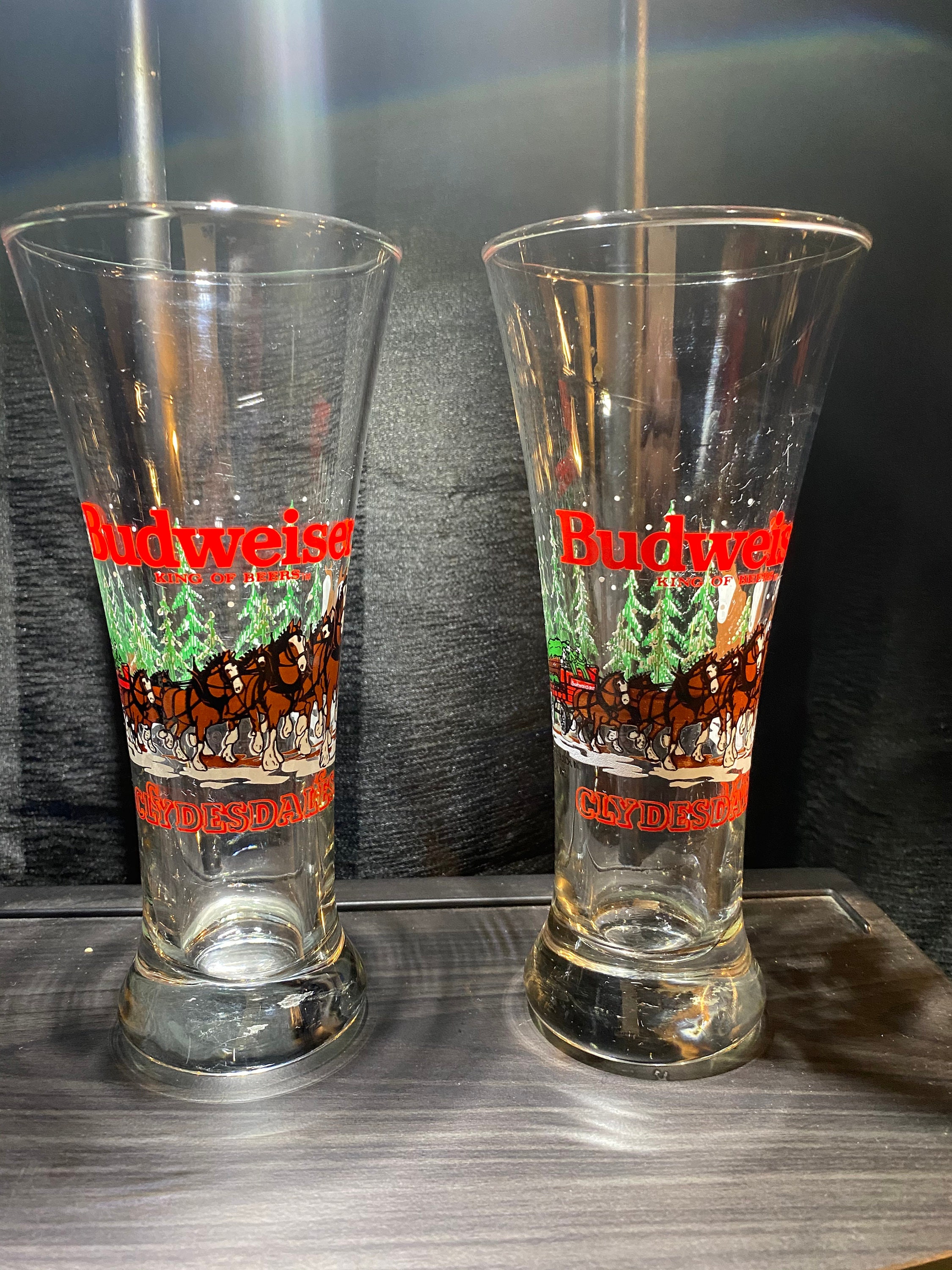 Budweiser Clydesdales Beer Glass - Etsy