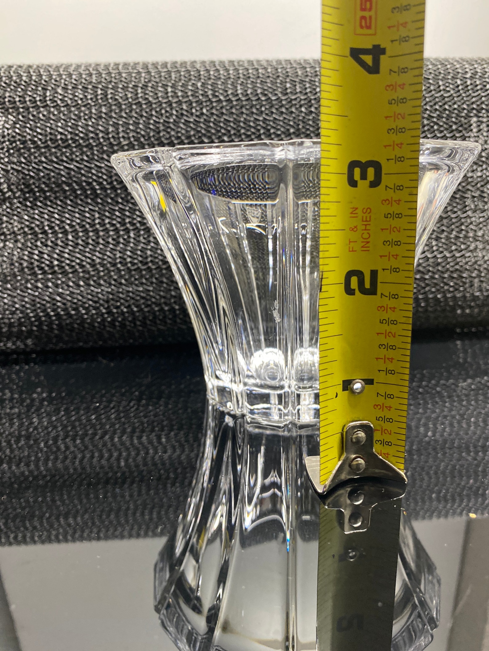 Signed Orrefors Sweden crystal candle holder Etsy