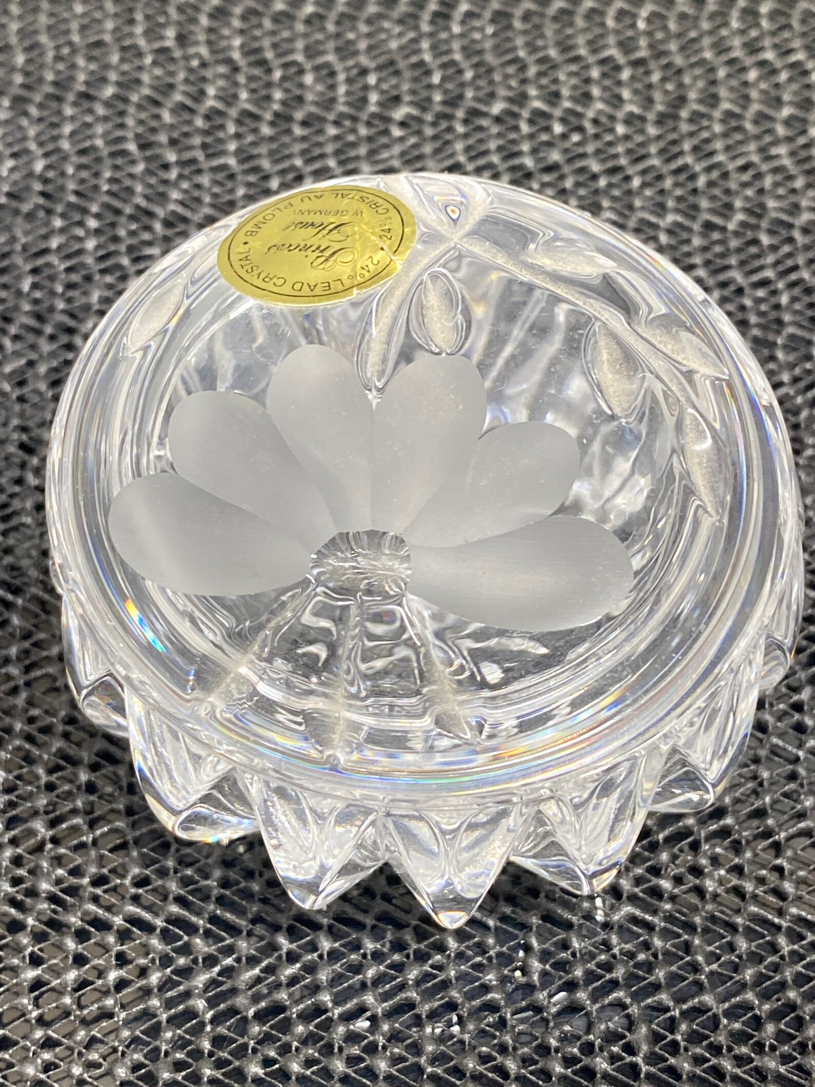 Princess House Crystal Trinket Box Etsy