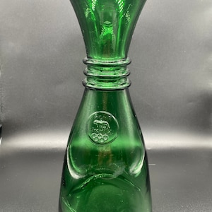 Large pitcher carafe green glass