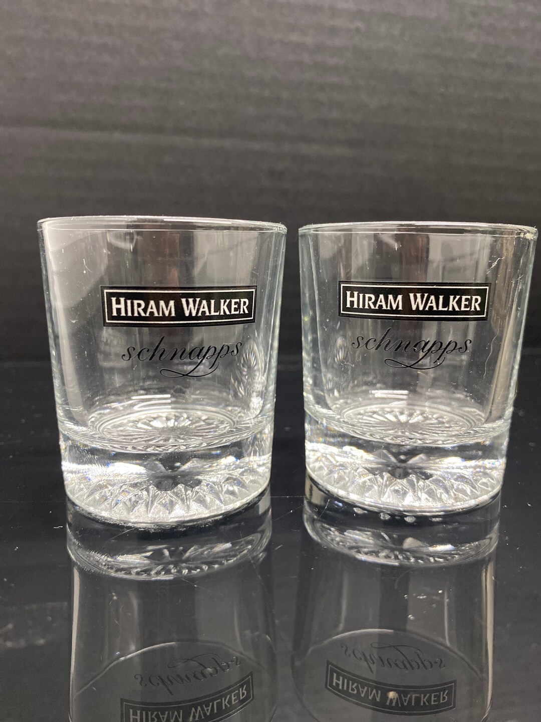Hiram Walker Schnapps Shot Glass Etsy