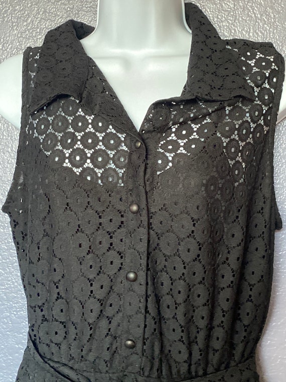 Emma & Michele Lace Black Dress - Etsy