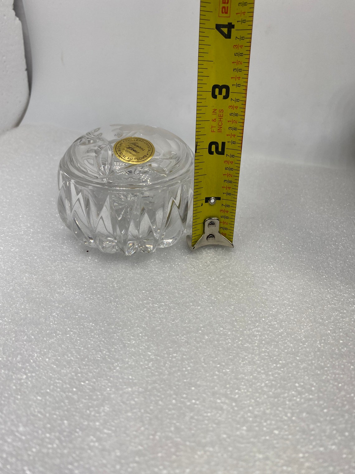 Princess House Crystal Trinket Box Etsy