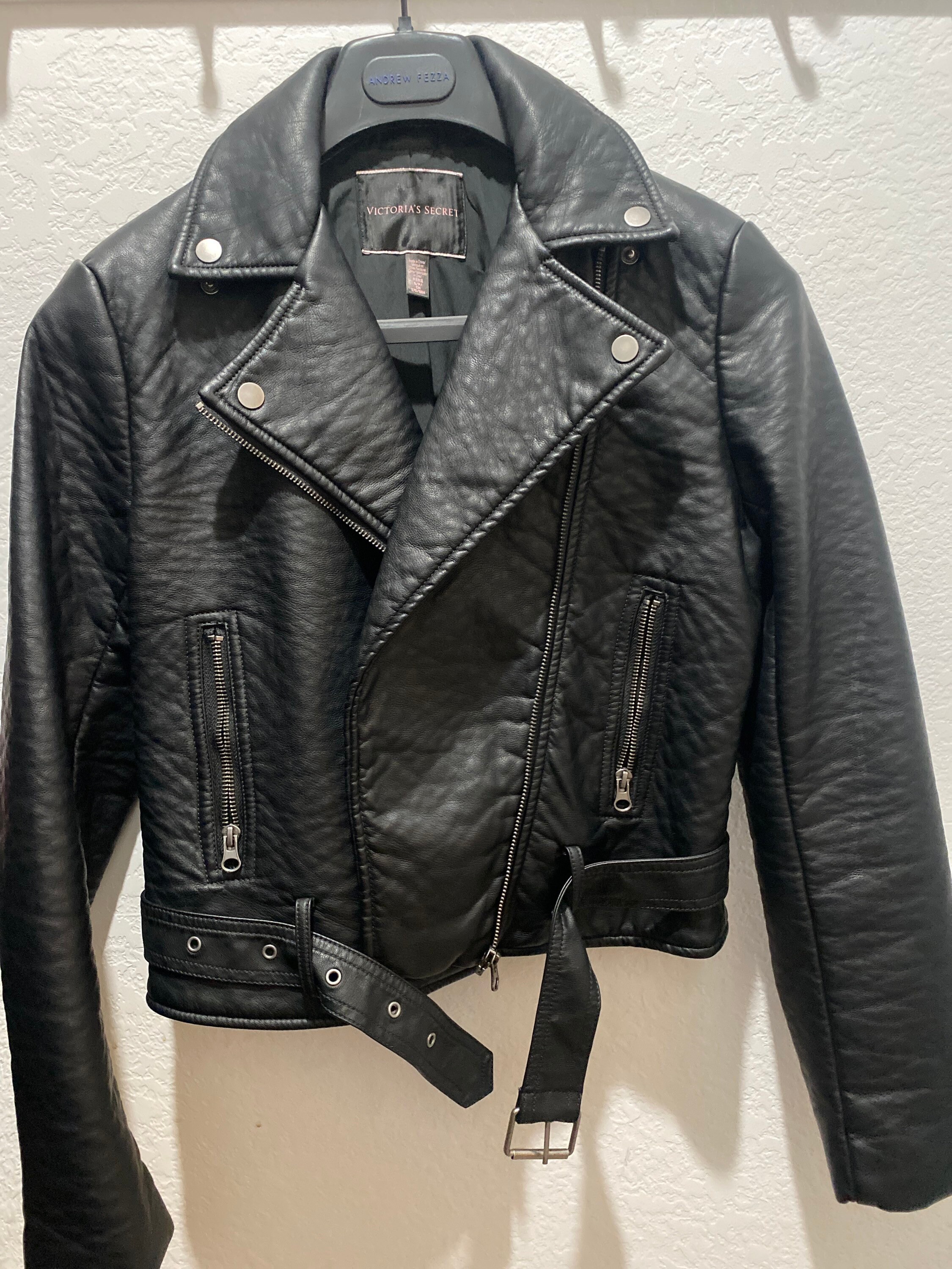 Victoria's Secret Faux Leather Jacket - Etsy