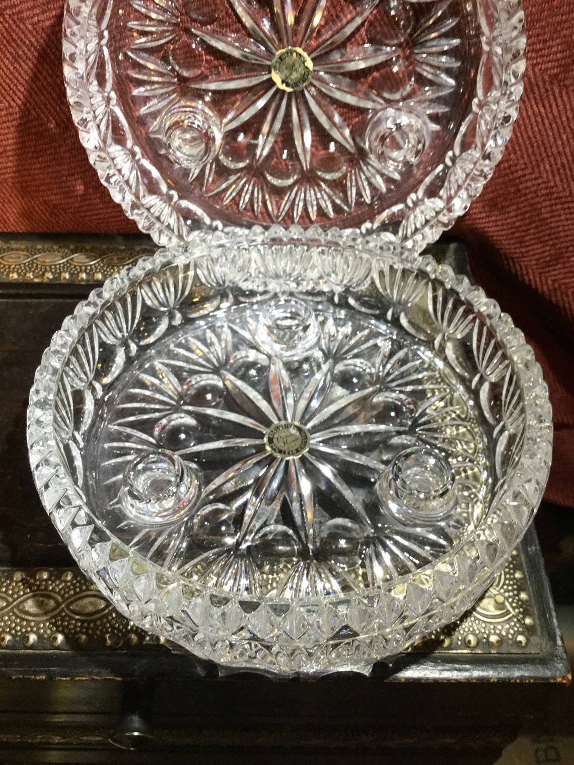 Princess House crystal candle holder Etsy