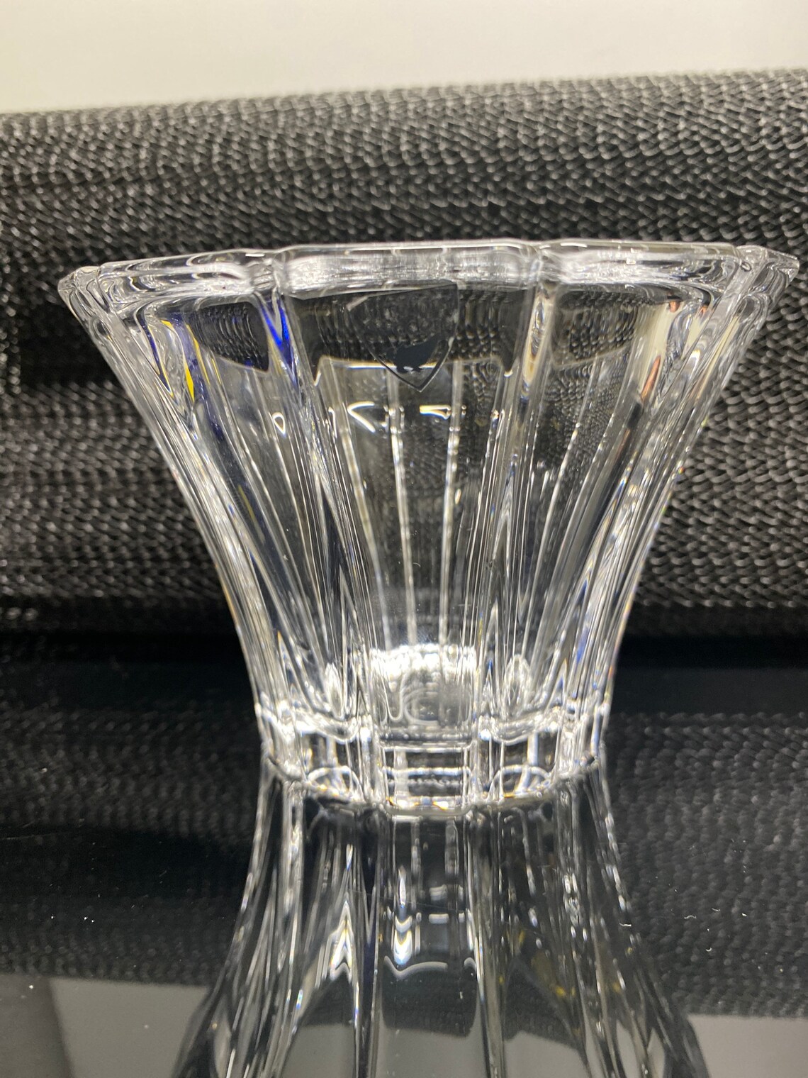 Signed Orrefors Sweden crystal candle holder Etsy