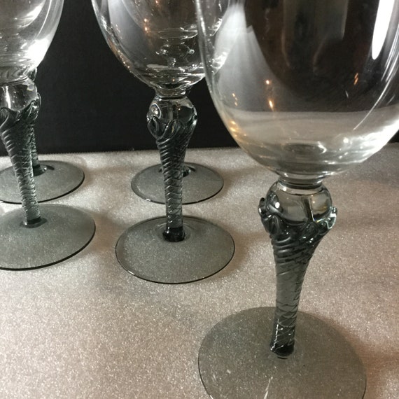ダブルツイスト グラス ワイングラス ツイストステムワイングラス - Etsy 日本