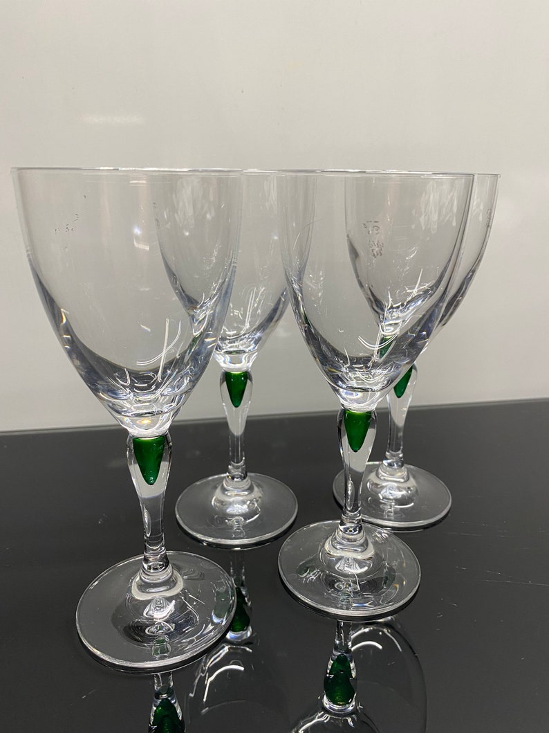 Vintage Cristal D\u2019ArquisDurandbubble ball stem glasses Barware