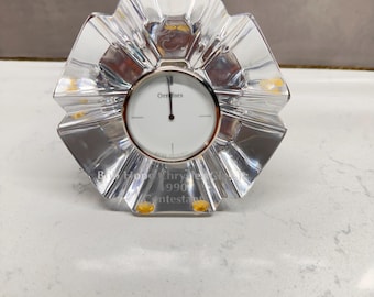 Orrefors Crystal Desk Clock