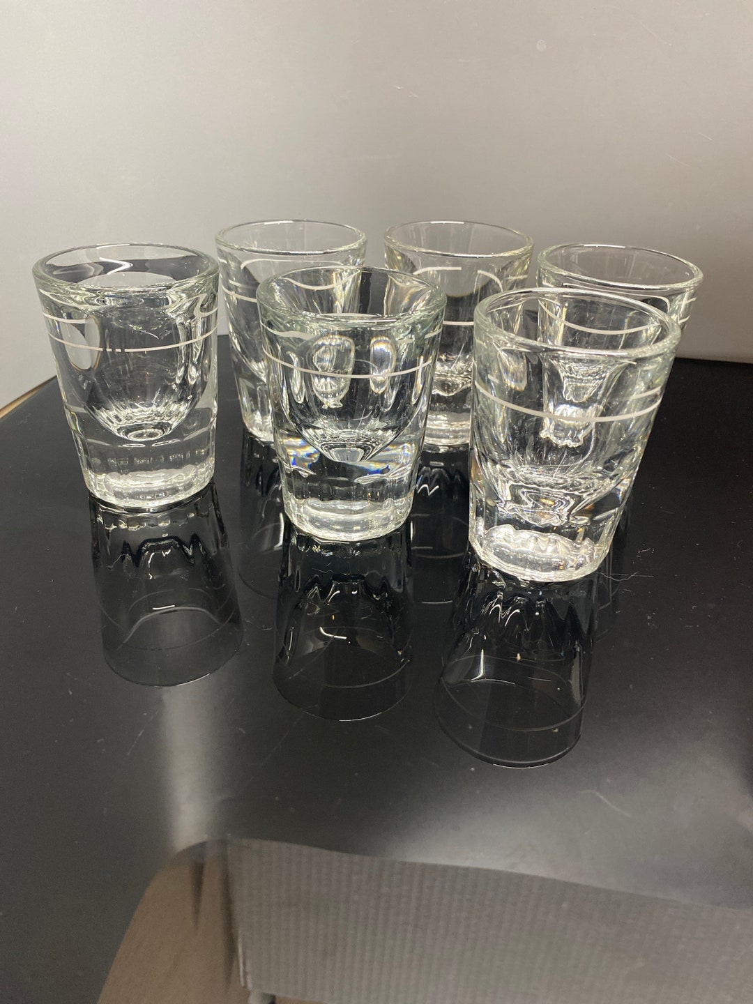 Libbeys Heavy Fluted Shot Glass Etsy