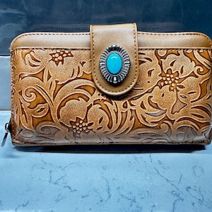 Bolso bandolera vintage para mujer, estilo occidental, pequeño.