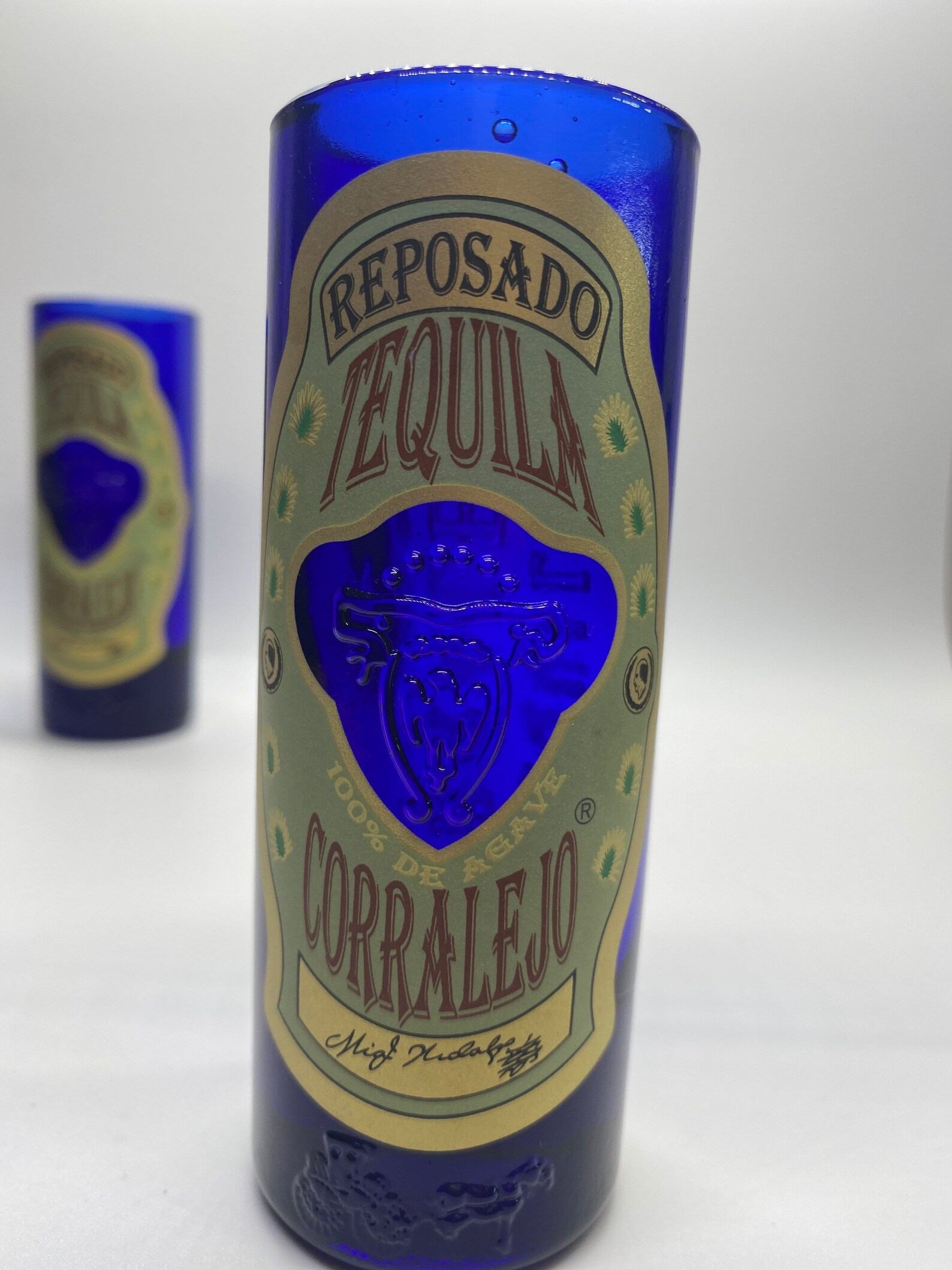 Reposado Corralejo tequila shot glass Etsy