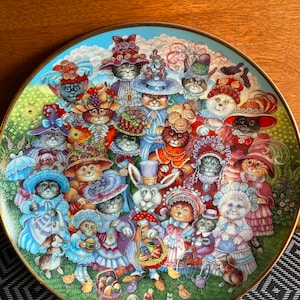 Franklin Mint &quot;Easter purrade&quot; plate