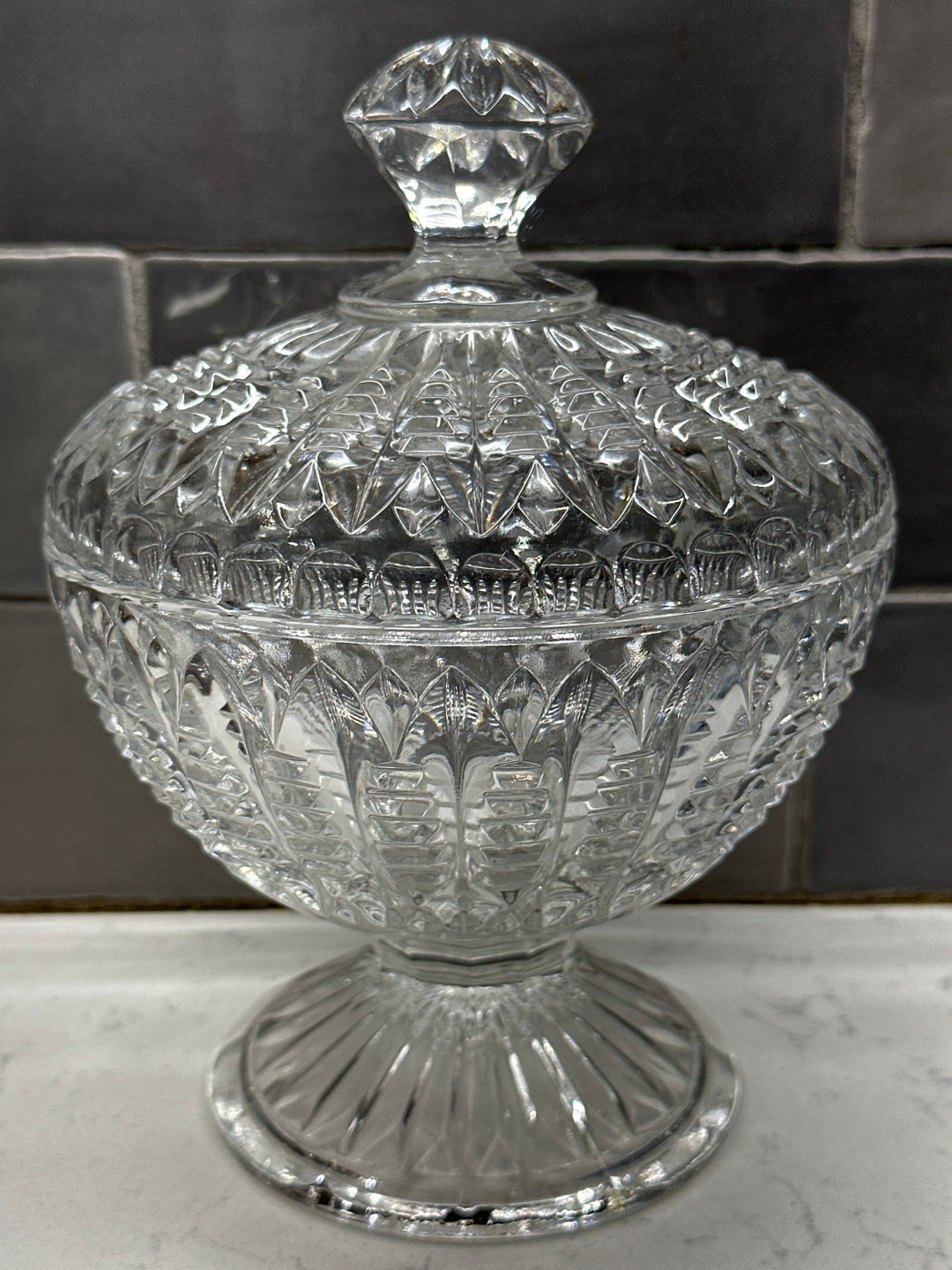 Mikasa Crystal Candy Dish