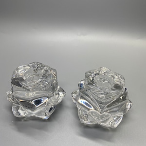 Gorham crystal candle holders