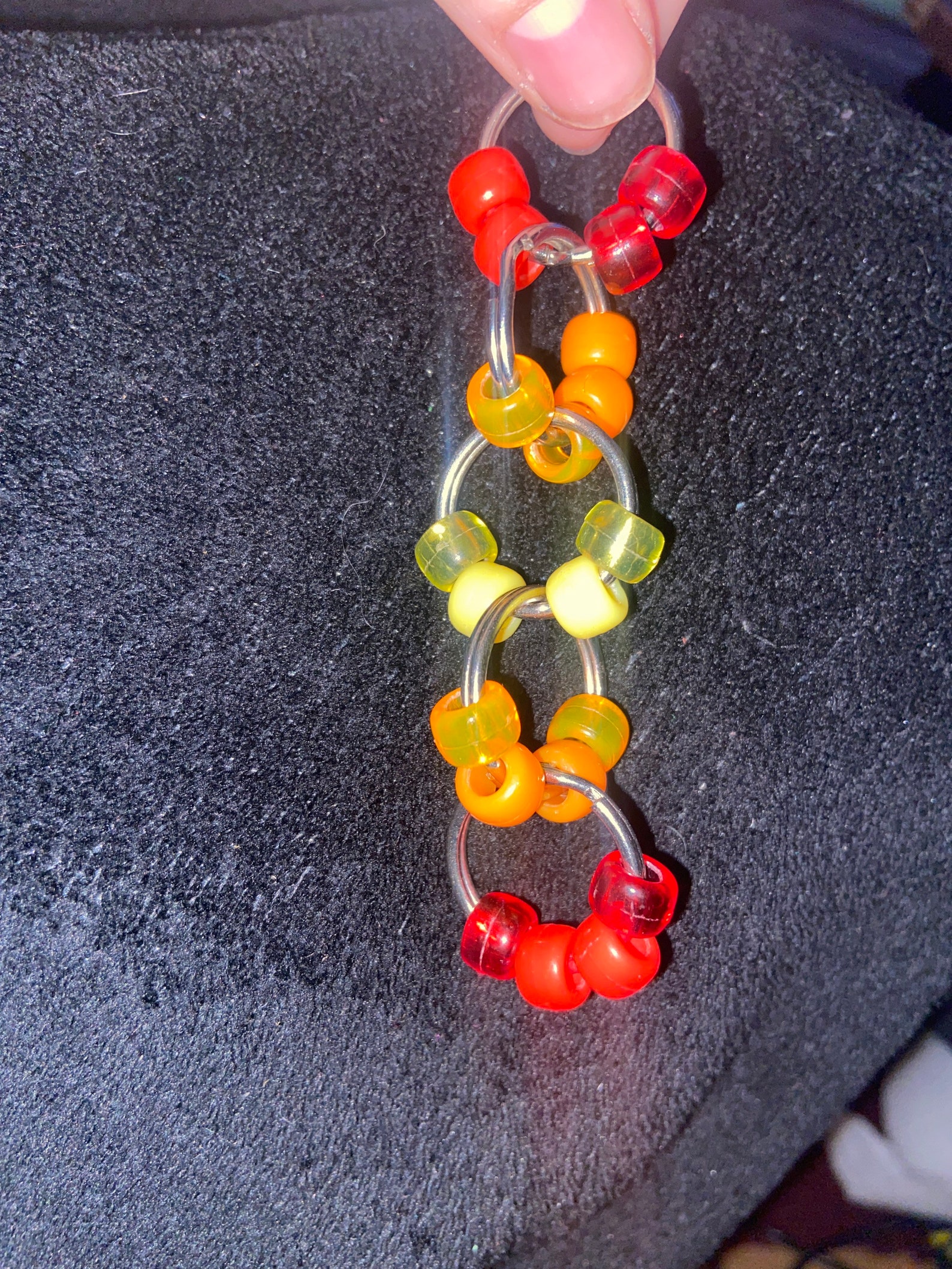 Key ring Fidget home made beaded fidget toy sensory Toy Etsy