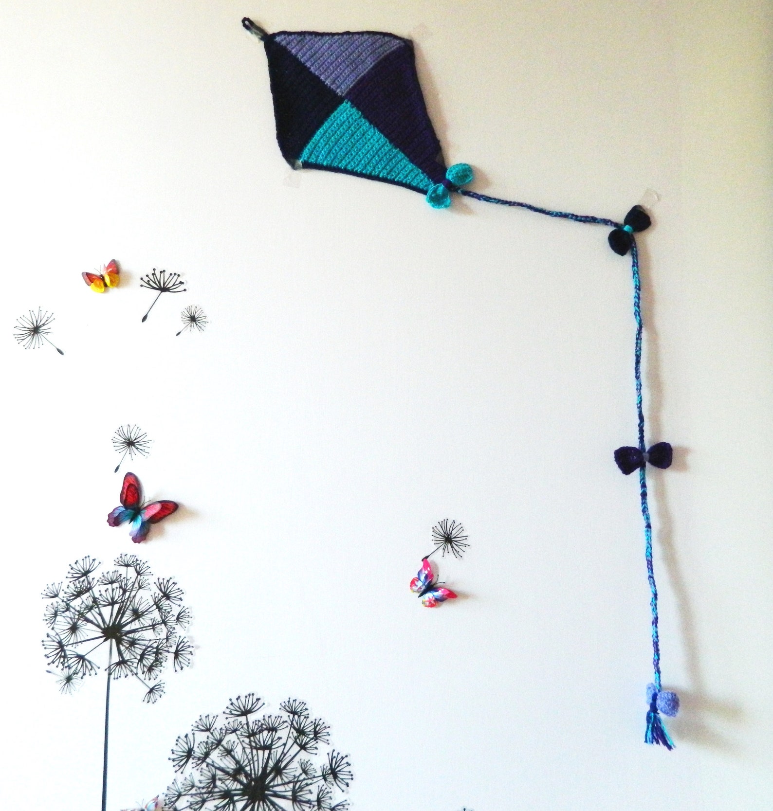 KITE wall décor Kite wall hanging flying kite decor set Etsy