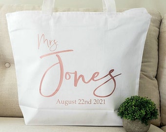 Bride Tote Bag| Bride Bag| Bride to Be Gift| Bridal Shower| Wedding Tote| Bridal| READY TO SHIP | Sale | Personalized | Extra Large Tote Bag