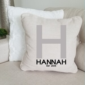 Throw Pillow Cover Gift Pillow Cover for Wedding Bride Custom Pillow Cover for House Warming Personalized Throw Pillow Home Decor