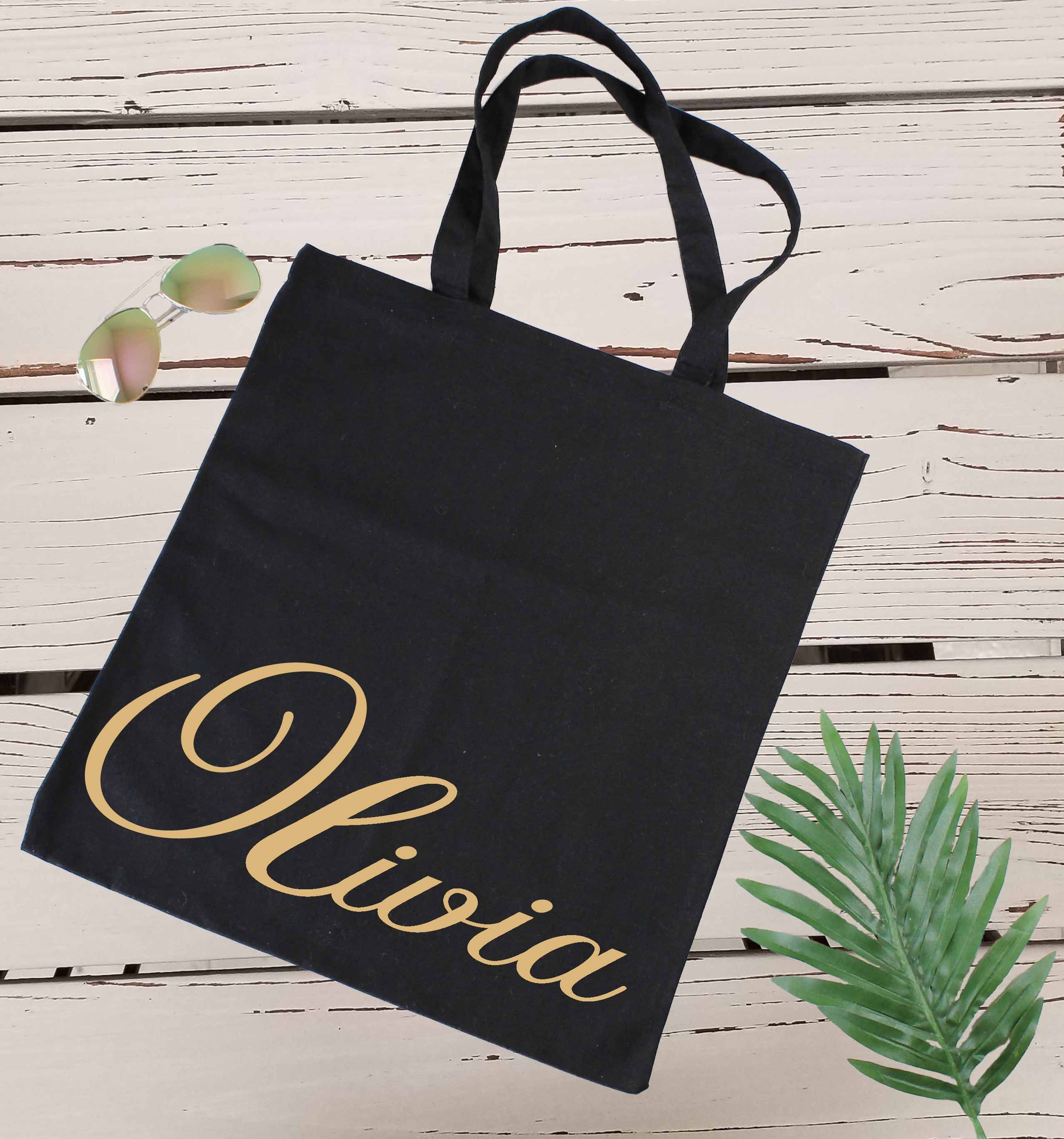 Custom Name Tote Bag Personalized Tote Bag Bride Tote Etsy UK
