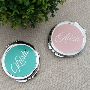 Compact Mirror Personalized Compact Mirrors Bridesmaids Gift Gift for Women Compact Mirror Bridesmaid Shower Favor Compact Party Favor