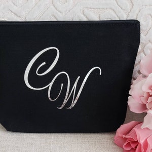 Monogram Makeup Bag: Large Personalized Cosmetic Bag