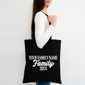 Personalized Family Reunion Canvas Tote Bag