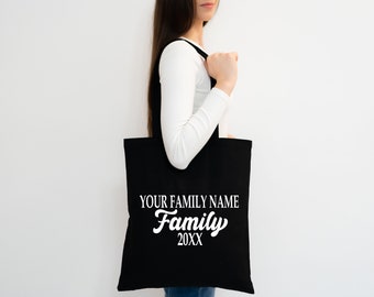 Personalized Family Reunion Canvas Tote Bag