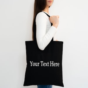 Custom Canvas Tote Bag: Personalized Event Tote (15 x 16)