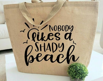 Beach Bag Personalized Burlap Bags Extra Large Beach Tote Bags Bridesmaid Beach Bag Gift Beach Tote Bag Christmas Beach Totebag Pool Tote