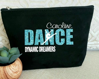 Name Makeup Bag| Cheerleader Bag| Dance Team| Large Cosmetic Bag| Personalized Makeup Bag| Dance Team Gift||Christmas Gift | Dance Gift