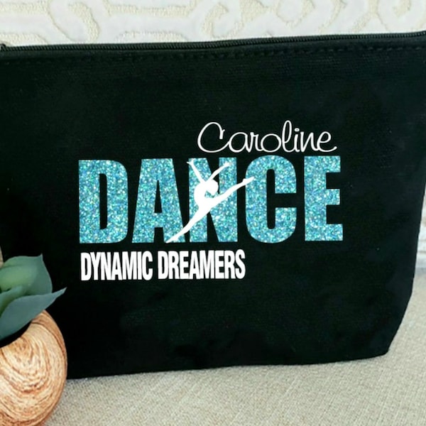 Name Makeup Bag| Cheerleader Bag| Dance Team| Large Cosmetic Bag| Personalized Makeup Bag| Dance Team Gift||Christmas Gift | Dance Gift