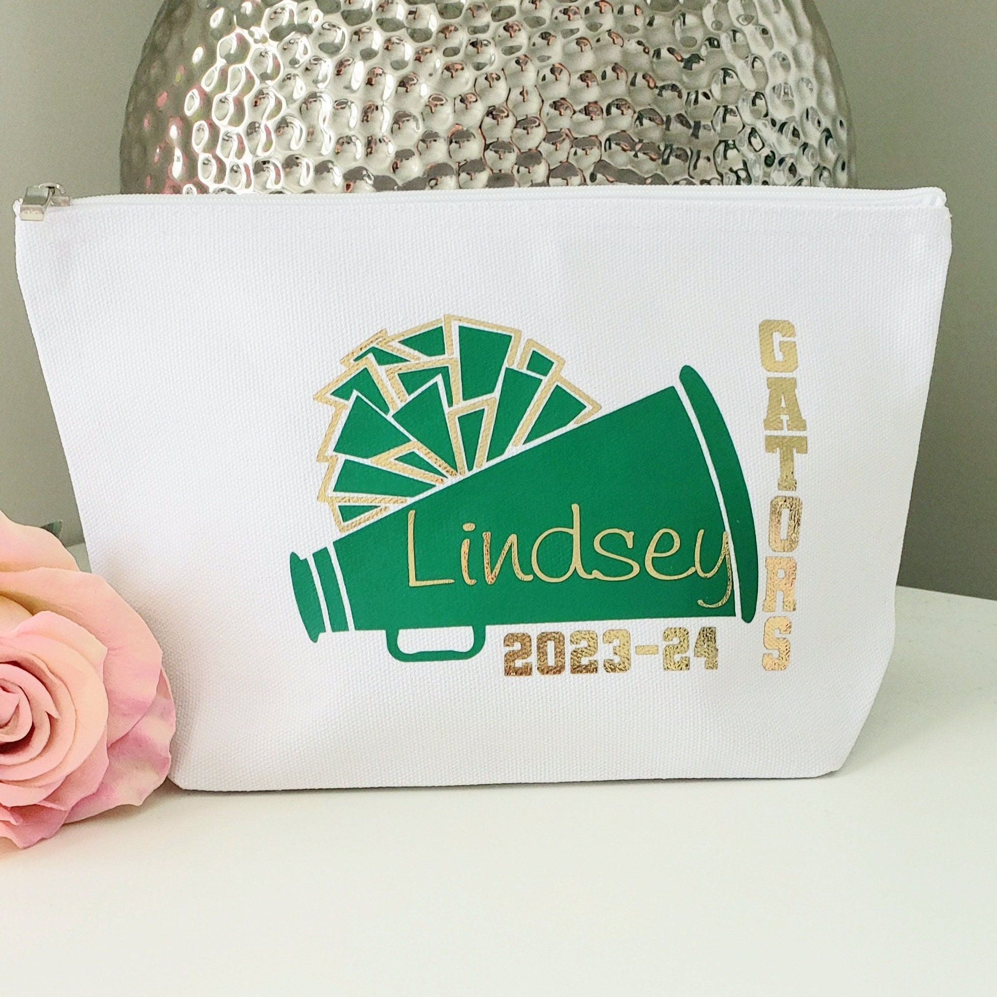 Cheerleader Make-up-Tasche Für Mädchen – Motiv Cheerleading, Wasserdicht, Mit Reißverschluss
