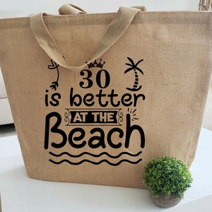 Strandtas Gepersonaliseerde jutetassen Extra grote stranddraagtassen strandtas bruidsmeisje cadeau Stranddraagtas met naam Stranddraagtas Zwembaddraagtas