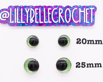 Handmade Light Green Cartoon Glitter Safety Eyes