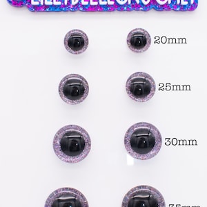 HTHAU New Rainbow eyes--3D Glitter Safety Eyes for Making Doll /Toy Eyes  with Washer (Color: Mixed Color, Size: 18mm)