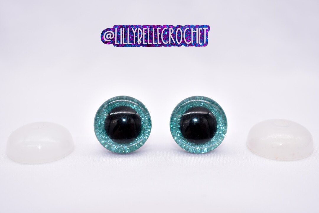 Mint 20 MM Glitter Safety Eyes Etsy