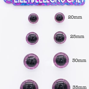 Handmade Currant Glitter Safety Eyes
