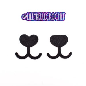 5 Pack Felt Noses with Mouths